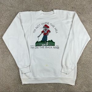 Vintage back nine 1991 golf crewneck sweatshirt